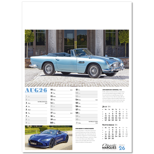 Collector's Cars Wall Calendar