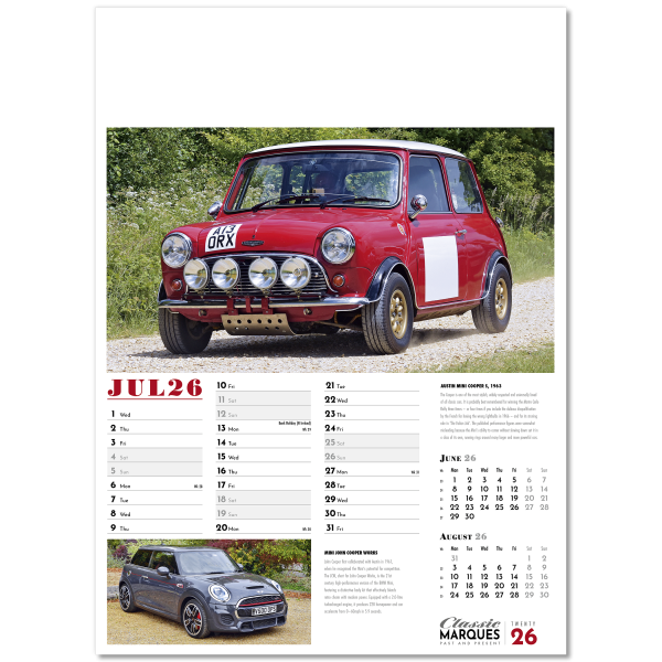 Collector's Cars Wall Calendar