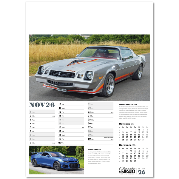 Collector's Cars Wall Calendar