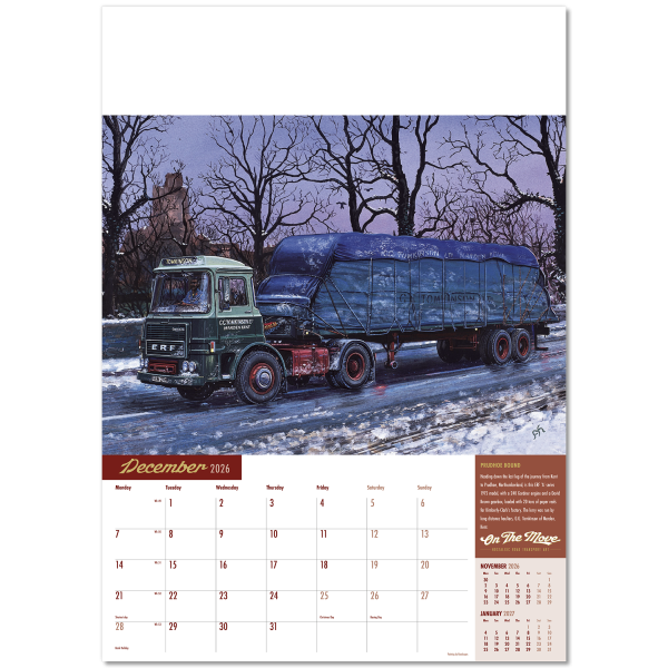 On the Move Wall Calendar