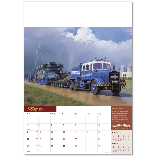 On the Move Wall Calendar