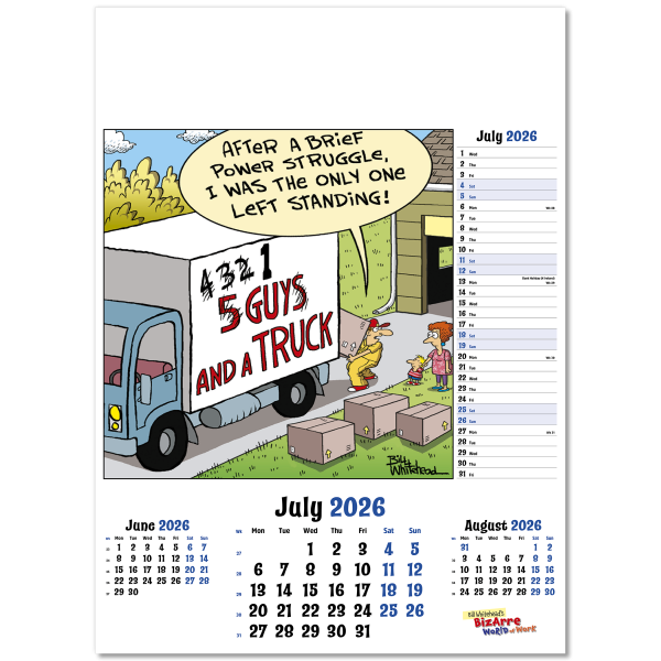 Bizarre World of Work Wall Calendar