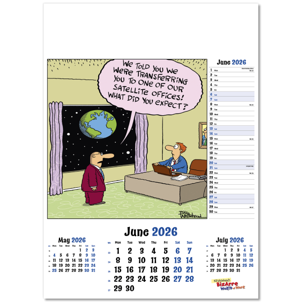 Bizarre World of Work Wall Calendar