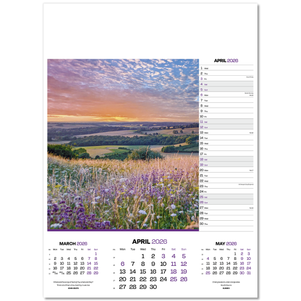 Dawn & Dusk Wall Calendar