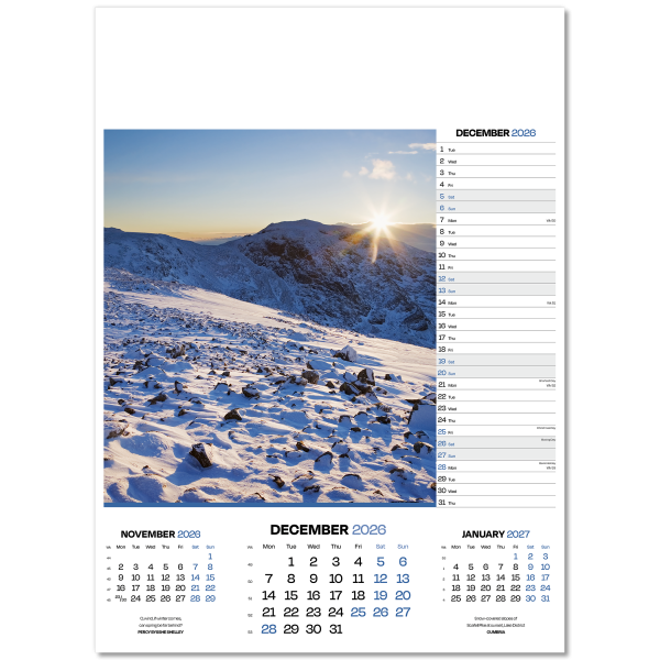 Dawn & Dusk Wall Calendar