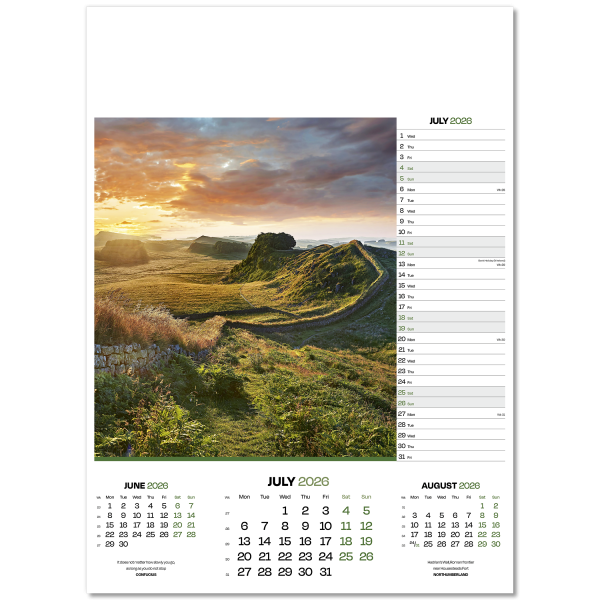 Dawn & Dusk Wall Calendar