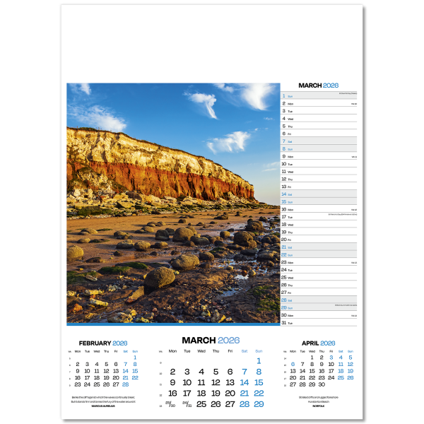 Dawn & Dusk Wall Calendar