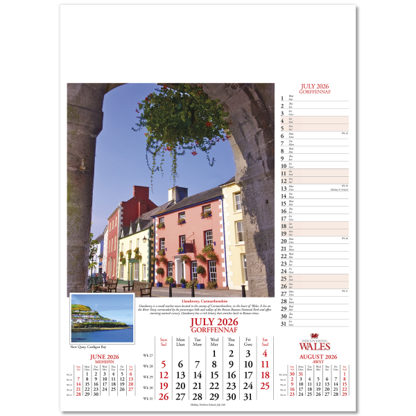 Discovering Wales Wall Calendar