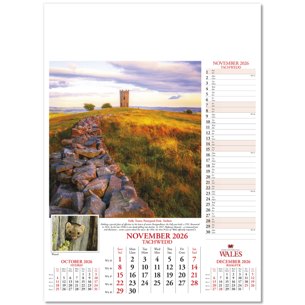 Discovering Wales Wall Calendar