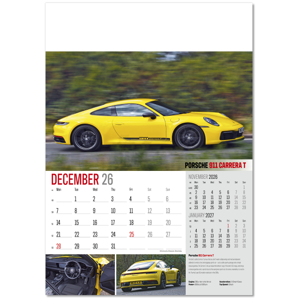 Driving Passions Wall Calendar