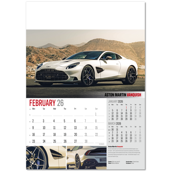 Driving Passions Wall Calendar