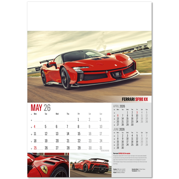 Driving Passions Wall Calendar