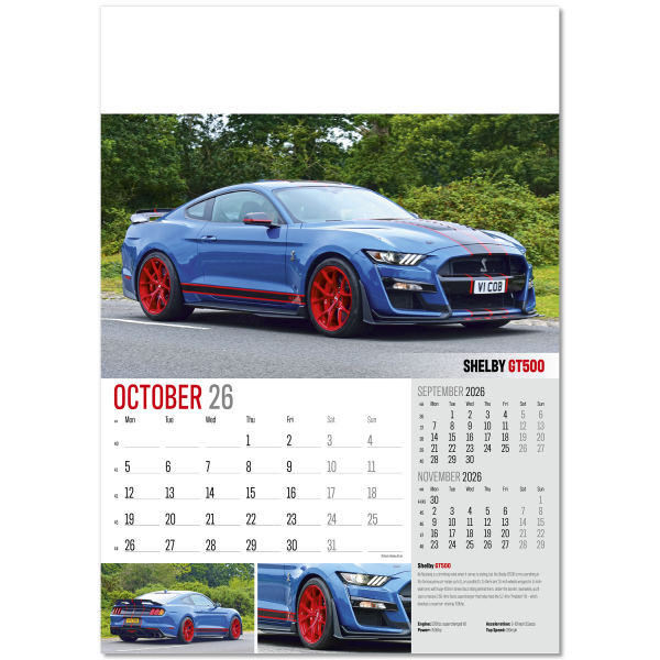 Driving Passions Wall Calendar