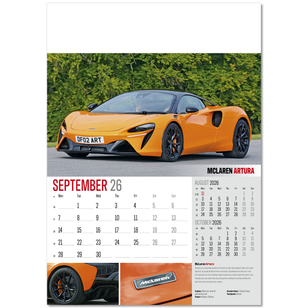 Driving Passions Wall Calendar