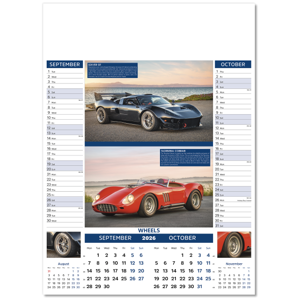 Hot Wheels Wall Calendar