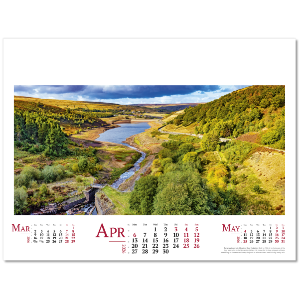 Lakes , Landscapes & Lochs Wall Calendar