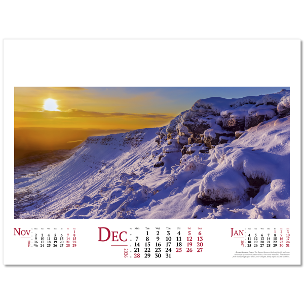 Lakes , Landscapes & Lochs Wall Calendar