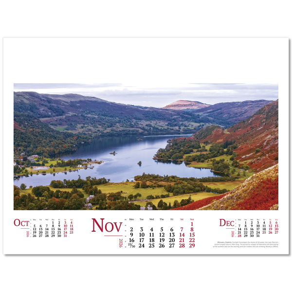 Lakes , Landscapes & Lochs Wall Calendar