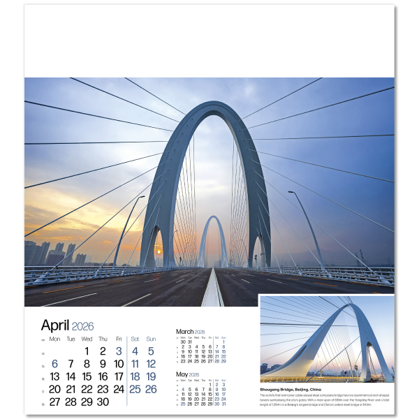 Megastructures Wall Calendar