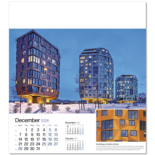 Megastructures Wall Calendar