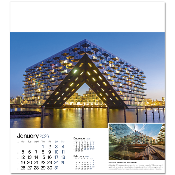 Megastructures Wall Calendar