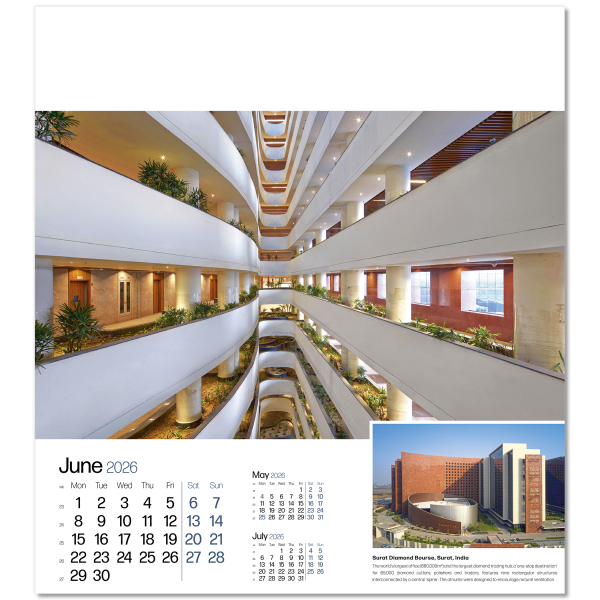 Megastructures Wall Calendar