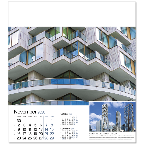 Megastructures Wall Calendar