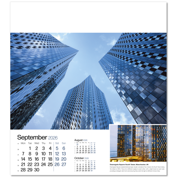 Megastructures Wall Calendar