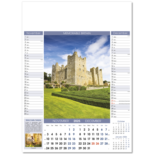 Memorable Britain Wall Calendar