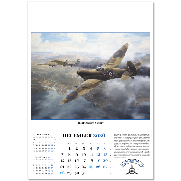 Reach for the Sky Wall Calendar