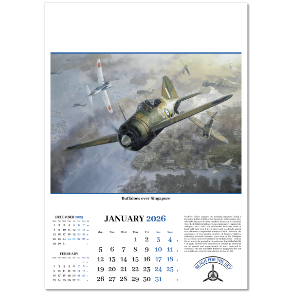 Reach for the Sky Wall Calendar