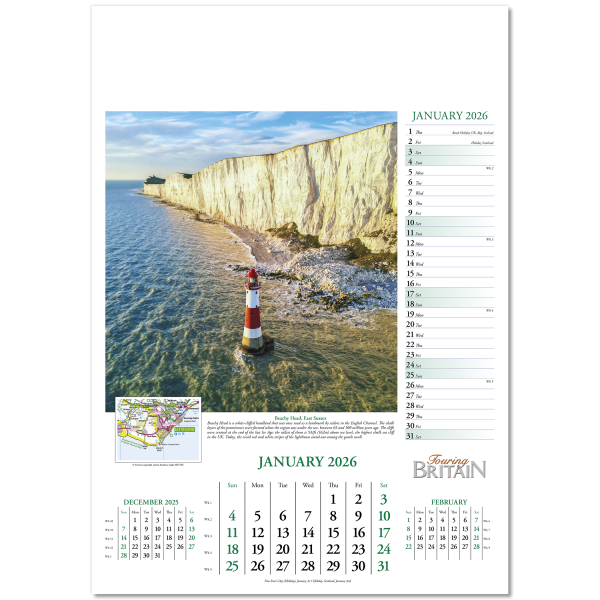 Touring Britain Wall Calendar