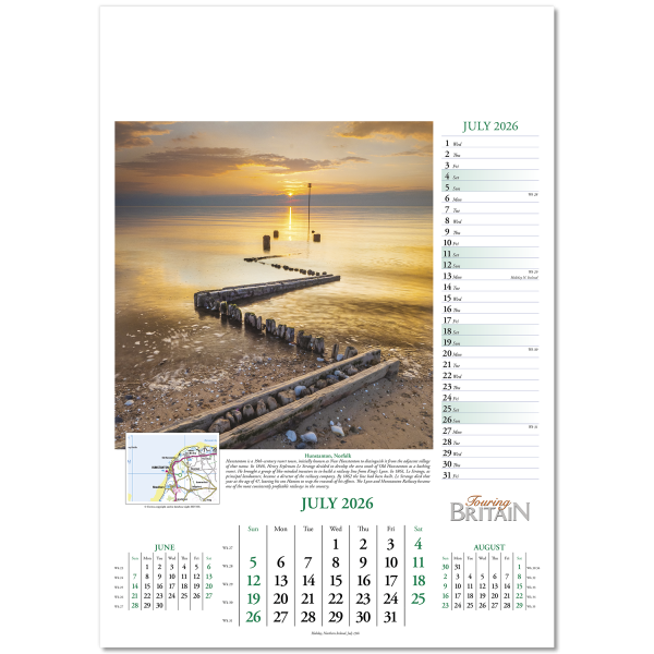 Touring Britain Wall Calendar