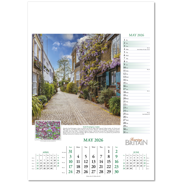 Touring Britain Wall Calendar