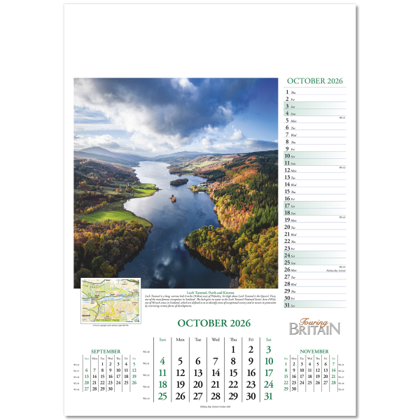 Touring Britain Wall Calendar