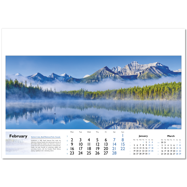 World in View Wall Calendar