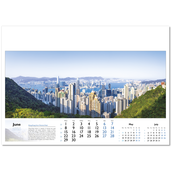 World in View Wall Calendar