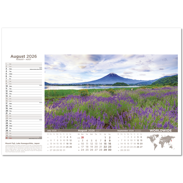 Worldwide Wall Calendar