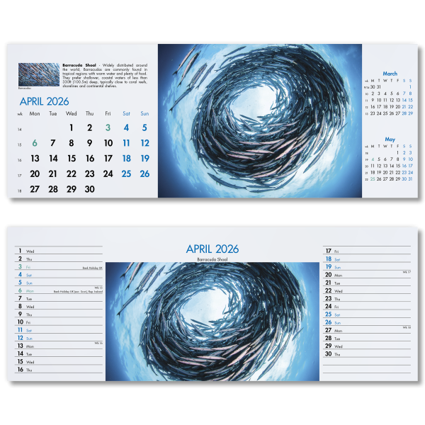 Blue Planet Desk Calendar