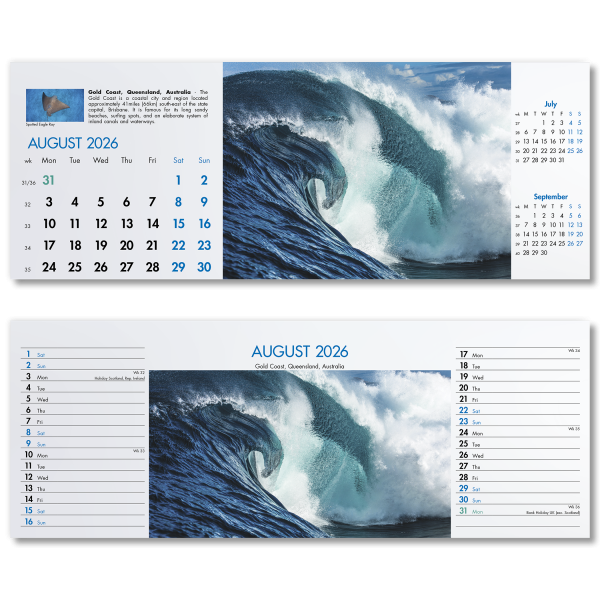 Blue Planet Desk Calendar