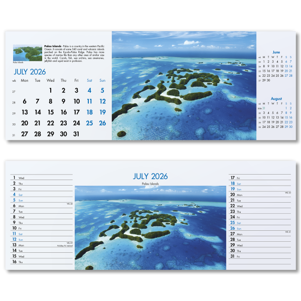 Blue Planet Desk Calendar