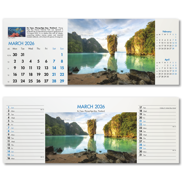 Blue Planet Desk Calendar