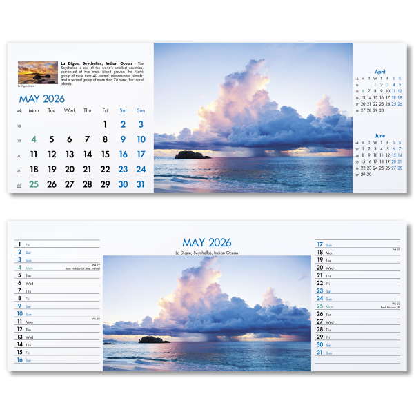 Blue Planet Desk Calendar