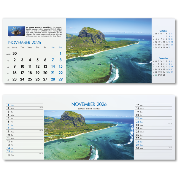 Blue Planet Desk Calendar