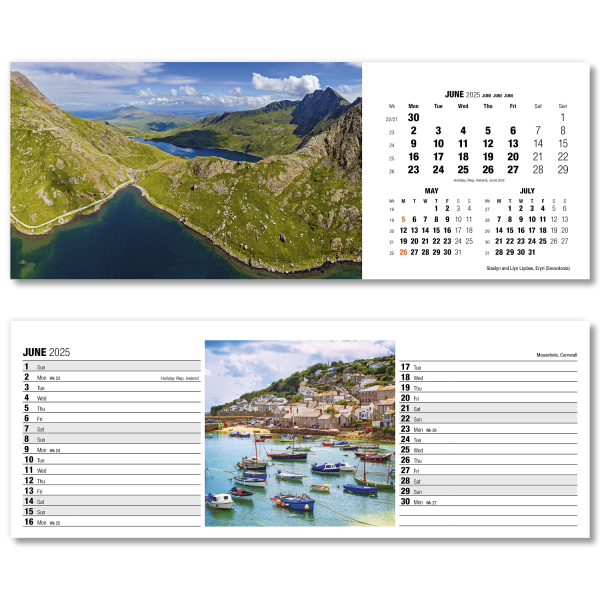 Britain in View Desk Calendar