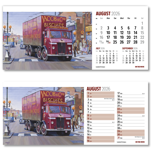 On the Move Desk Calendar