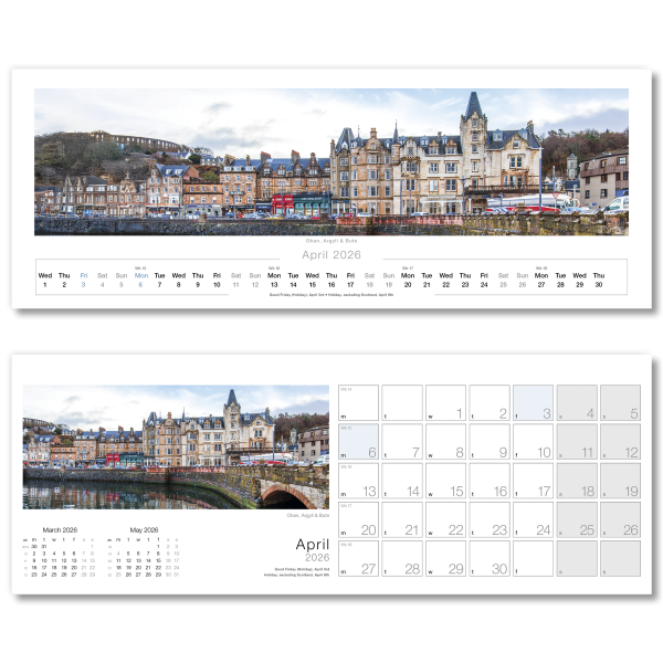 Images of Scotland Desk Calendar