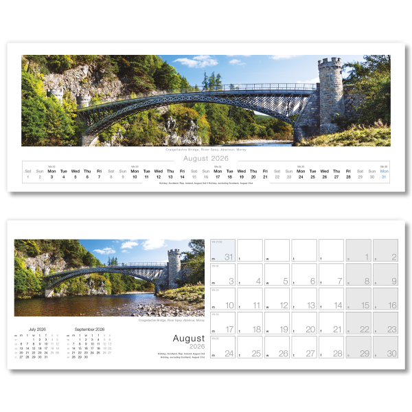 Images of Scotland Desk Calendar