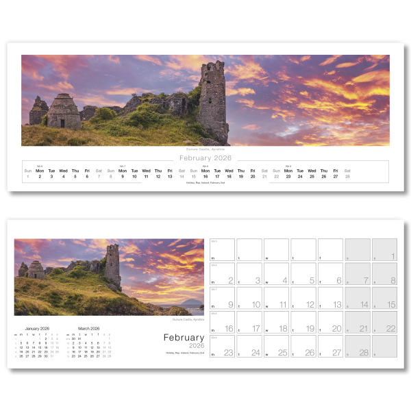 Images of Scotland Desk Calendar