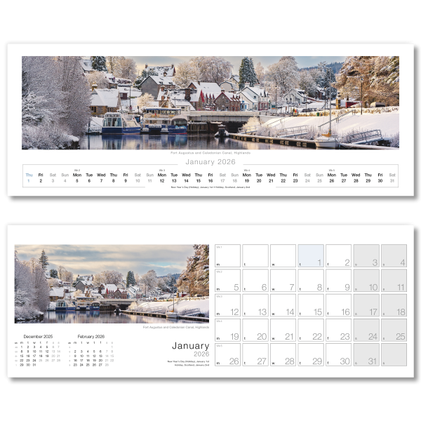 Images of Scotland Desk Calendar